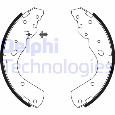 Billede af DELPHI LS1897 Bremsebakker 295 56 FORD: Ranger Mk2