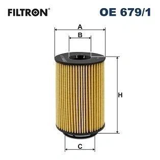 Billede af FILTRON OE 679/1 Oliefilter Filterindsats BMW: 5 Sedan, Touring, X5