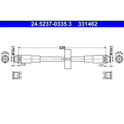Billede af Bremseslange ATE 24.5237 0335.3