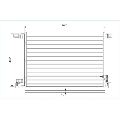 Billede af VALEO 822609 Kondensator med tørrer Aluminium 452