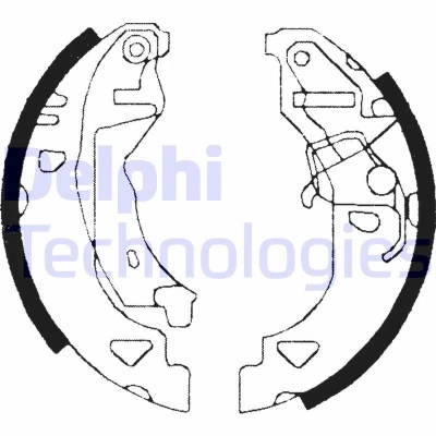 Billede af DELPHI LS1682 Bremsebakker 180 32 FIAT: Punto I Hatchback