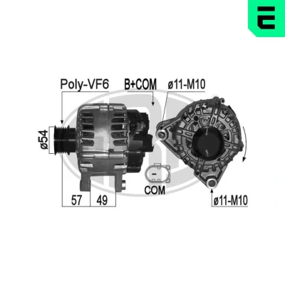 Billede af ERA 209317A Generator 14V 150A FORD: KUGA 2, C Max FOCUS 3 Turnier