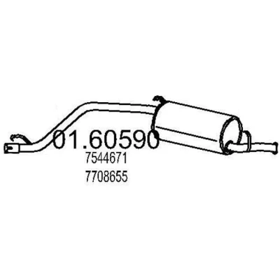 Billede af MTS 01.60590 Lydpotte 1230 FIAT: Panda I Hatchback