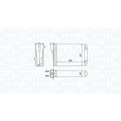 Billede af MAGNETI MARELLI 350218463000 Varmeveksler