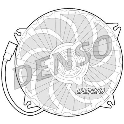 Billede af DENSO DER21017 Køleventilator 385 12 350 CITROËN: C5 III Stationcar, Xsara Hatchback, PEUGEOT: 307 Hatchback