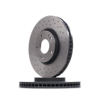 Billede af BREMBO 09.A532.2X Bremseskiver 300 28 5 perforeret/indv. ventileret coatet højkarboniseret med skruer HYUNDAI: i30 I Hatchback, II Stationcar
