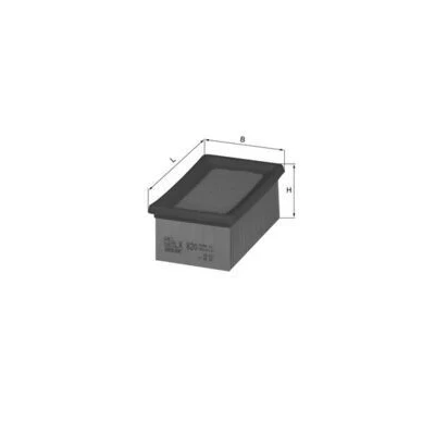 Billede af MAHLE ORIGINAL LX 820 Luftfilter 54,3 81 124,1, 124,1 Filterindsats