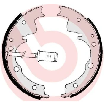 Billede af BREMBO S A6 505 Bremsebakker 254 90 IVECO: DAILY 2 Kasten/Kombi, Pritsche/Fahrgestell