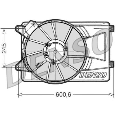 Billede af DENSO DER09305 Køleventilator ALFA ROMEO: MiTo