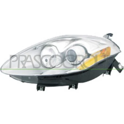 Billede af PRASCO FT1384904 Forlygter venstre H1/H1 gul til højrekørsel med elektronisk motor indstillingsmotor for LWR FIAT: BRAVO 2
