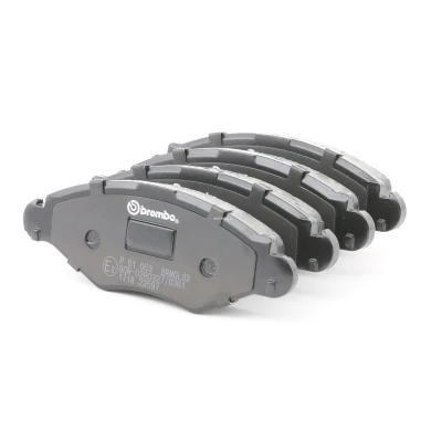Billede af BREMBO P 61 063 Bremseklodser Ekskl. slidadvarselskontakt med bremsecaliperskruer tilbehør PEUGEOT: 206 Hatchback, 206+ SW