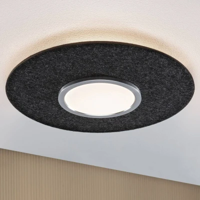 Billede af Paulmann LED loftslampe Tulga, antracit, filt, 3 trins dæmpning