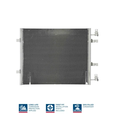 Billede af NISSENS 940147 Kondensator uden tørrer Aluminium 580 R 134a RENAULT: TRAFIC 2 Bus, OPEL: Vivaro A Van