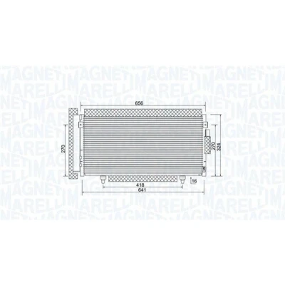 Billede af MAGNETI MARELLI 350203998000 Kondensator med tørrer 635x298x16 298 635 16 SUBARU: Forester IV