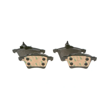 Billede af BOSCH 0 986 494 415 Bremseklodser Low Metallic med indbygget slidsensor anti knirke plade, stempelklips VOLKSWAGEN: TRANSPORTER 4 Bus