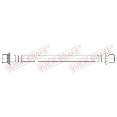 Billede af QUICK BRAKE 25.075 Bremseslange 266 M10x1 TOYOTA: Land Cruiser Prado 120