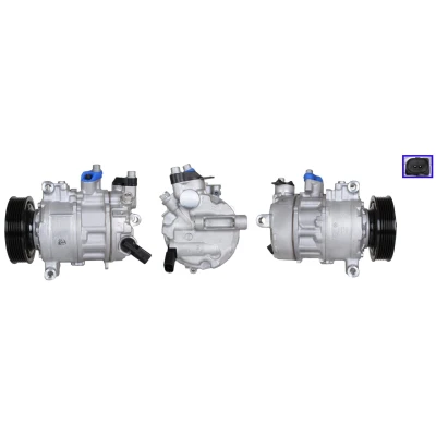 Billede af ELSTOCK 51 1165 Kompressor PAG 46 YF R1234yf med pakninger AUDI: A6 C7 Avant, Sedan
