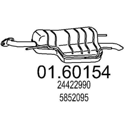 Billede af MTS 01.60154 Lydpotte 900 OPEL: Zafira A
