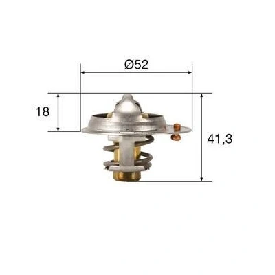 Billede af MAHLE ORIGINAL TX 85 82 Termostat 52 uden pakning SUZUKI: IGNIS 2, SWIFT 3, Vitara I SUV Cabriolet, HYUNDAI: Getz