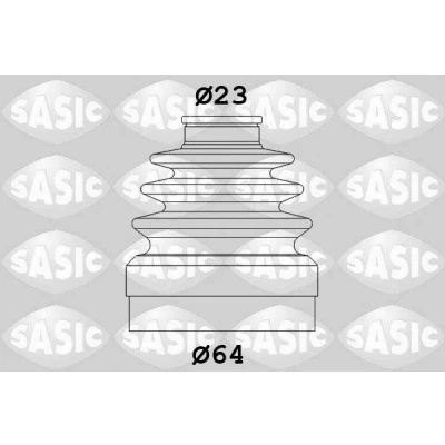 Billede af SASIC 1904011 Drivakselmanchet foraksel, gearkasse monteret RENAULT: CLIO III Grandtour, TWINGO 2, 3
