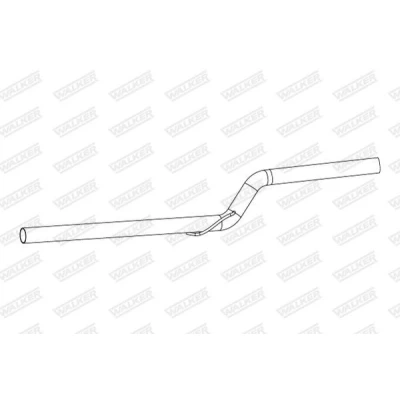 Billede af WALKER 10889 Udstødningsrør 1380 uden monteringsdele VOLKSWAGEN: Caddy 3