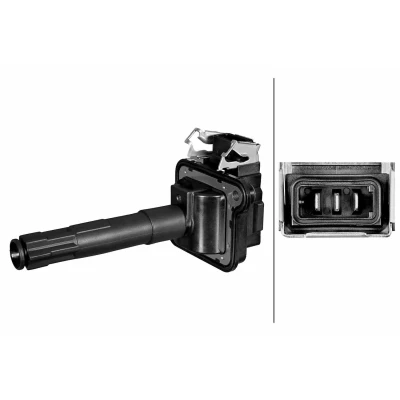 Billede af HELLA 5DA 358 290 041 tændspole 3 polet Tændrørsholder VOLKSWAGEN: Golf 4, Passat B5 Sedan, Bora AUDI: A4 Avant, Sedan