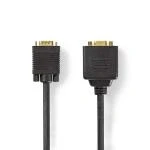 Billede af VGA kabel Han 2x Hun Guldplateret Maksimal opløsning: 1280x800 0.20 m Runde ABS Sort Plastikpose
