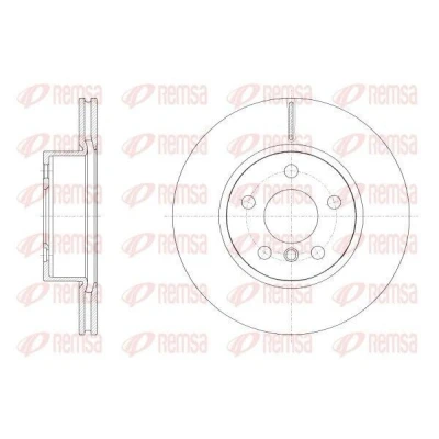 Billede af REMSA Bremseskive BMW: 3 Sedan foraksel 294mm 22mm ventileret 62554.10 34106877211 Bremseskiver, Skivebremser