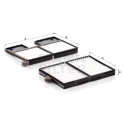 Billede af MANN FILTER CU 21 001 2 Kabinefilter Partikelfilter 214 149 19,5 TOYOTA: Avensis I Sedan, Liftback, Carina E Hatchback