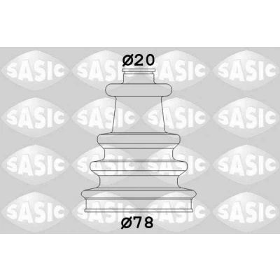 Billede af SASIC 2933743 Drivakselmanchet hjulsidet PEUGEOT: 205 II Hatchback, 104 204 Cabriolet
