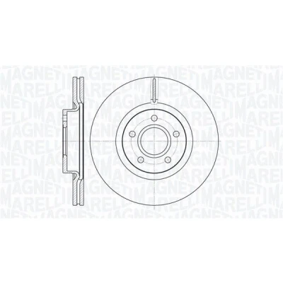 Billede af MAGNETI MARELLI 361302040134 Bremseskiver 300, 300 25 5 63,5 indvendigt ventileret FORD: FOCUS 3 Turnier, C Max 2, 3, VOLVO: S40 II, C30