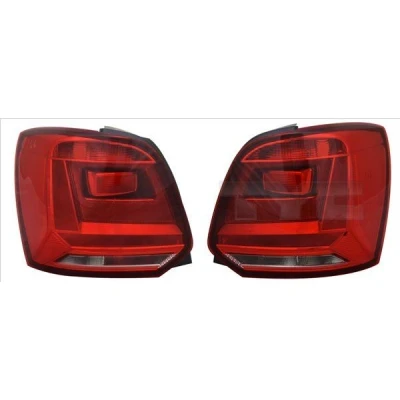 Billede af TYC 11 12606 01 2 Baglygter venstre Rød uden lampeholder VOLKSWAGEN: Polo V Hatchback