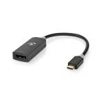 Billede af USB adapter 3.2 Gen 1 Type C Han DisplayPort Hun 0.20 m Runde Guldplateret PVC Anthracite Window Box