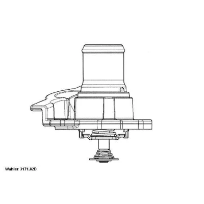 Billede af WAHLER 3171.82D Termostat 82 med pakning FIAT: Ducato II Bus