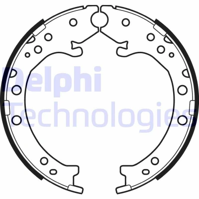 Billede af DELPHI LS2034 Håndbremseklodser HONDA: CR V 3, 2