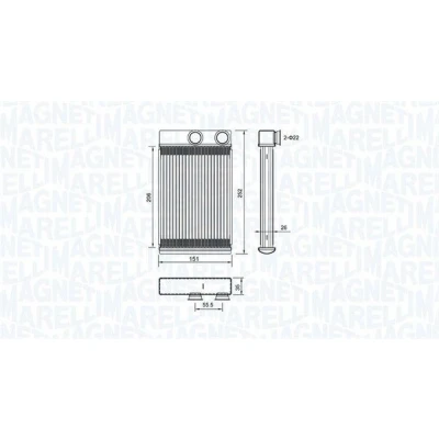 Billede af MAGNETI MARELLI 350218478000 Varmeveksler
