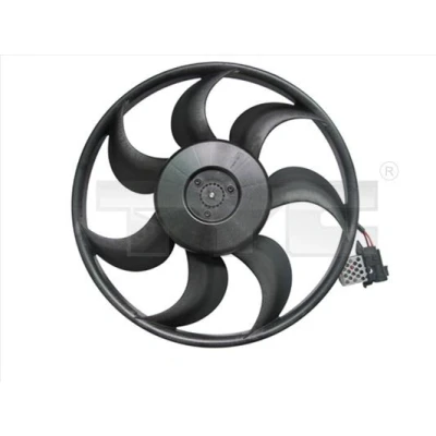 Billede af TYC 825 0021 Køleventilator 390 345 uden kølerventilatorramme (karm), med belastningsmodstand OPEL: Astra H Caravan, Zafira B