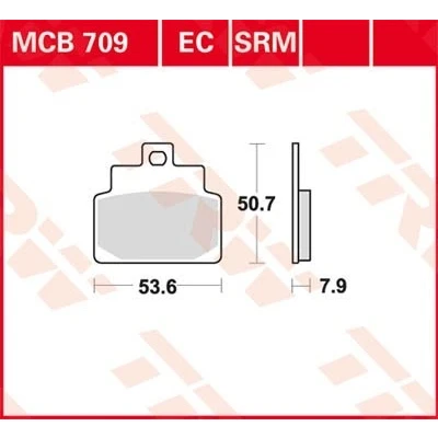 Billede af TRW Organic Allround MCB709 Bremseklodser