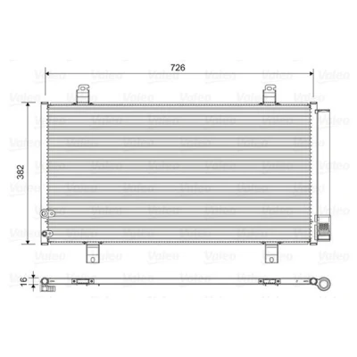 Billede af VALEO 822580 Kondensator med tørrer Aluminium 382