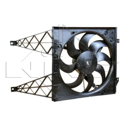 Billede af NRF 47374 Køleventilator 390 12 270 med kølerventilatorramme (karm) SKODA: Fabia 2, VOLKSWAGEN: Polo IV Hatchback, Fox Hatchback