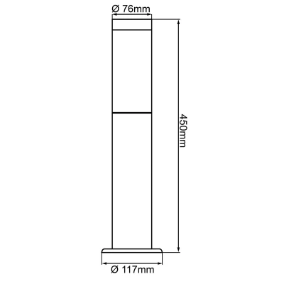 Billede af Dody sokkellampe, sort, metal, plast, E27