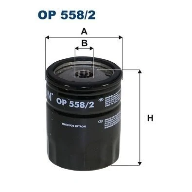 Billede af FILTRON OP 558/2 Oliefilter M 20 X 1.5 6H Påskruet filter SUBARU: Forester IV, III, Outback III
