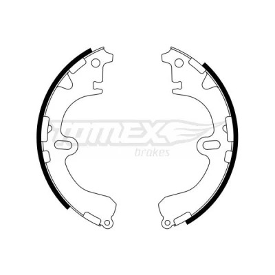 Billede af TOMEX brakes TX 23 34 Bremsebakker bagaksel 200 37 TOYOTA: Corolla VII Compact, VIII Liftback