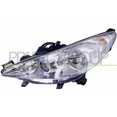Billede af PRASCO PG3204914 Forlygter venstre H7/H1/H7 gennemsigtig til højrekørsel PEUGEOT: 207 Hatchback, SW, CC