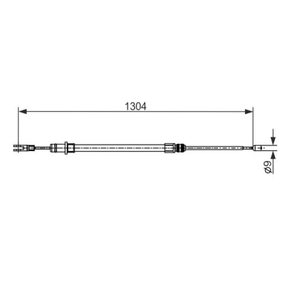 Billede af BOSCH 1 987 482 431 Håndbremsekabel 1304