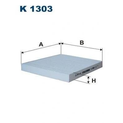 Billede af FILTRON K 1303 Kabinefilter Partikelfilter 217 194 25 FIAT: Freemont, DODGE: Avenger Sedan, Caliber, RAM: 1500 Crew Cab Pick up