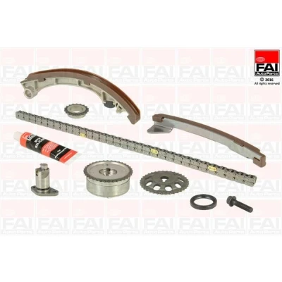 Billede af FAI AutoParts TCK59VVT Styrekædesæt med pakninger, tandhjul Simplex, Boltkæde TOYOTA: Corolla VIII Compact, Avensis II Station Wagon