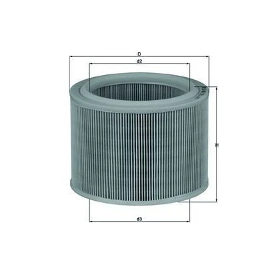 Billede af MAHLE ORIGINAL LX 486 Luftfilter 123,5 163,0 Filterindsats PEUGEOT: Partner I Combispace, 205 II Hatchback, 306 Hatchback