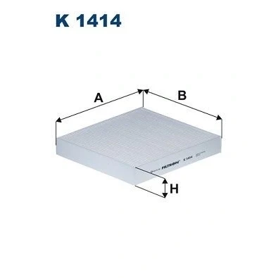 Billede af FILTRON K 1414 Kabinefilter Partikelfilter 217 200 32 NISSAN: NP300 Navara Pick up, MERCEDES BENZ: X klasse