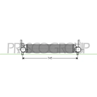Billede af PRASCO AD120N001 Intercooler SEAT: Ibiza 4, 4 ST, SKODA: Fabia 2